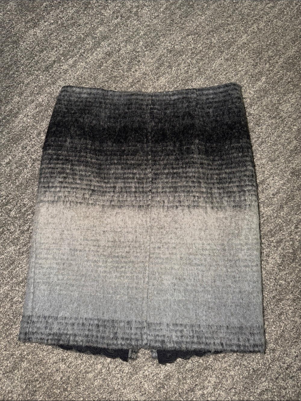 Trina Turk Gray Wool Ombre Pencil Skirt size 2